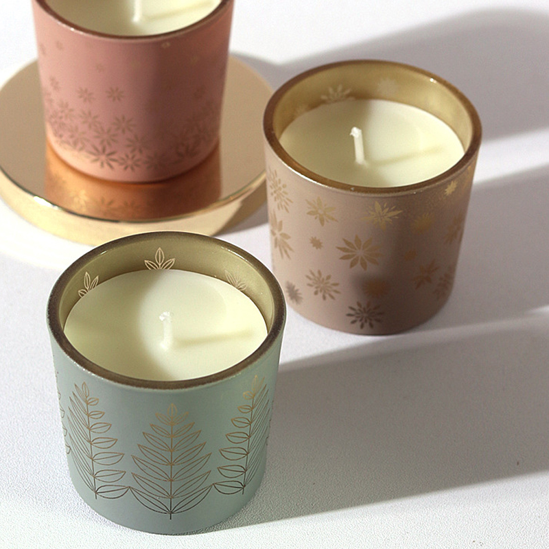 Home Fragrance Flowers - Красочные керамические свечи, креативный домашний аромат,