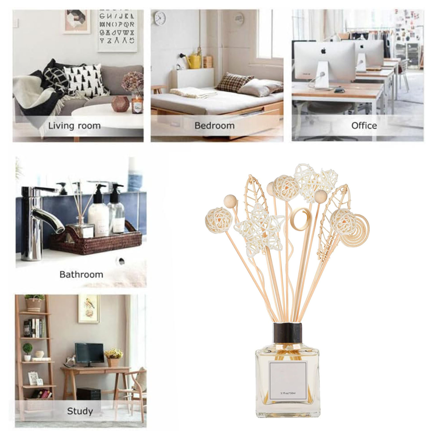 5/15 шт. длинные волнистые тро – обзор и цена Home Fragrance Diffuser Refills
